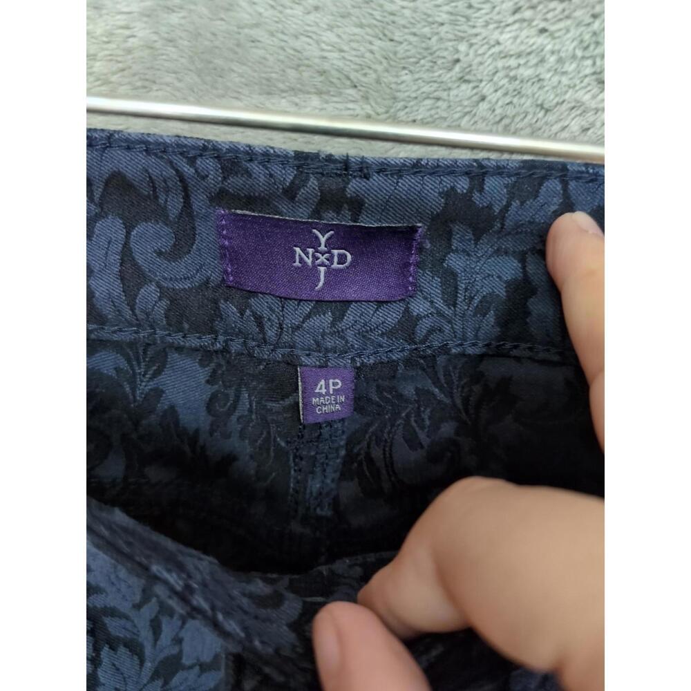 NYDJ Jeans Womens 4P Petite Moody Floral Print Legging Elegant Classic Timeless - Picture 5 of 11